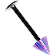 Labret Stud Çelik Spike Piercing K6