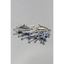Mavi Taşlı Hızma Piercing K2