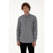 U.S. Polo Assn. Erkek Siyah Uzun Kollu Gömlek 50316598-VR046