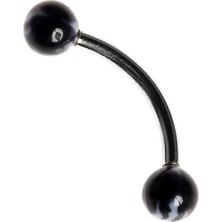 Curved Barbel 316 L Bioplast Piercing K7