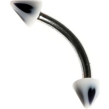 Curved Barbel Çelik Spike Piercing K5