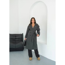 Kadın Premium Oversize  Kaşe Kaban