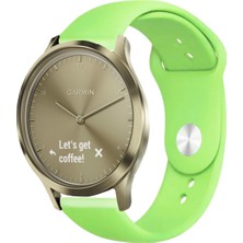 Garmin Vivomove Luxe , Style , Trend , Hr ile Uyumlu Kordon Yumuşak Dokulu Esnek Jel Silikon Kayış