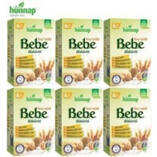 Hünnap Keçi Sütlü Bebe Bisküvisi 400 gr x 6 Adet Vitaminli Özel Besleyici Aroma