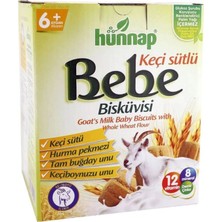 hünnap Hunnap Keçi Sütlü Bebe Bisküvisi 400 gr Tam Buğday Unlu Sağlıklı Atıştırmalık