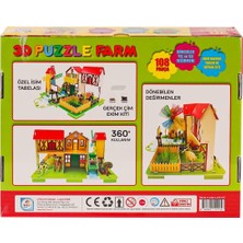 LC0115 3D Boyutlu Çiftlik Puzzle -Laçokids