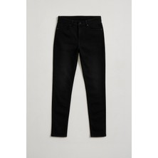 Kadın Skinny Fit Likralı Koyu Antrasit Jean Pantolon