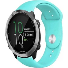 Garmin Forerunner 645 / 645 Music ile Uyumlu Kordon Yumuşak Dokulu Esnek Jel Silikon Kayış