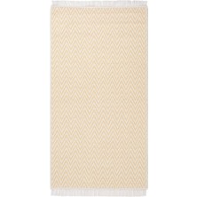 Cotto 80X150CM %100 Pamuk Çift Taraflı Çamaşır Makinesinde Yıkanabilir Saçaklı Kilim