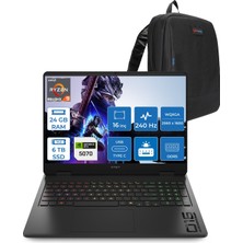 Hp Omen 16-AP0014NT Amd Ryzen 9 8940HX 24GB Ddr5 6tb SSD RTX5070 8gb Gddr7 16 Inç Wqxga (2560 x 1600) 240Hz 500NITS IPS Freedos Taşınabilir Bilgisayar C12CJEAF11 + Zetta Çanta
