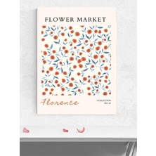 Floransa Flower Market, Italya Çiçek Pazarı Modern Sanat Poster - Afiş - Dekoratif Duvar Poster