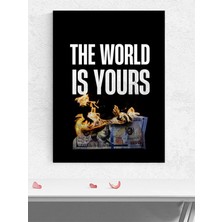 Yours, Senin Dünyan Motivasyon Poster - Afiş - Ofis, Çalışma Odası Dekorasyon