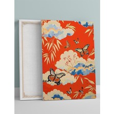 Butterfly Bloom, Kelebek Çiçeği, Çin Sanatı Kanvas Tablo - Tuval Tablo, Sanatsal Dekorasyon