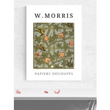 W. Morris - Birds And Roses, Kuşlar ve Güller, Art Nouveau Sanatsal Poster - Afiş - Dekoratif Duvar