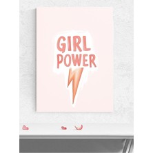 Girl Power Art, Kız Gücü Sanatı Motivasyon Poster - Afiş - Ofis, Çalışma Odası Dekorasyon