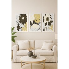 Çokaş Dijital 3 Parça Bohem 35X50 Duvar Süsü Kanvas Dekor Tablo