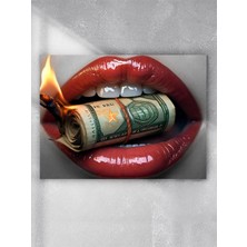 Burn Money, Para Yakmak Motivasyon Poster - Afiş - Ofis, Çalışma Odası Dekorasyon