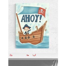 Korsan Erkek Çocuk Bebek Odası Poster, Afiş, Kreş Çocuk Odası Dekorasyon, Yenidoğan Hediye