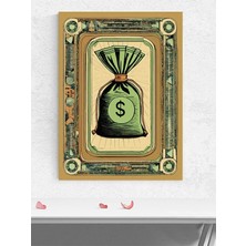 Money Bag, Para Kesesi Motivasyon Poster - Afiş - Ofis, Çalışma Odası Dekorasyon