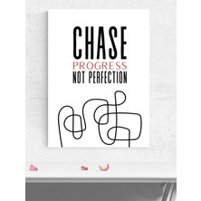 Progress Chase, Ilerleme Peşinde Motivasyon Poster - Afiş - Ofis, Çalışma Odası Dekorasyon