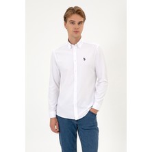U.s. Polo Assn. Erkek Beyaz Gömlek Basic 50316723-VR013