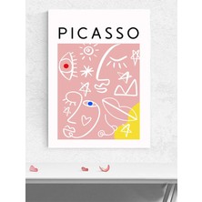 Picasso Faces, Yüzler, Soyut Kübist Sanatsal Poster - Afiş - Dekoratif Duvar Poster