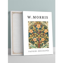 W. Morris Ağaç Desenli Kesme Kağıtları, Art Nouveau Sanatsal Kanvas Tablo - Tuval Tablo