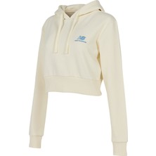 New Balance Lifestyle Kadın Bej Sweatshirt