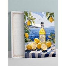 Lemon Vista, Limon Manzarası, Empresyonizm Mutfak Kanvas Tablo - Tuval Tablo