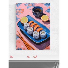 Sushi Dreams, Suşi Hayalleri, Dijital Sanat Mutfak Poster - Afiş - Dekoratif Duvar Poster