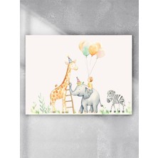 Parti Geçidi Bebek Odası Poster, Afiş, Kreş Çocuk Odası Dekorasyon, Yenidoğan Hediye