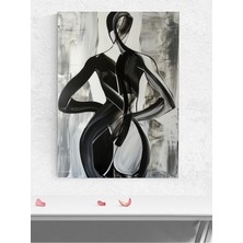 Black White Woman, Siyah Beyaz Kadın Bedeni Soyut Sanat Sanatsal Poster - Afiş - Dekorasyon
