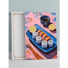 Sushi Dreams, Suşi Hayalleri, Dijital Sanat Mutfak Kanvas Tablo - Tuval Tablo