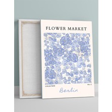 Berlin Flower Market, Almanya Çiçek Pazarı Modern Sanat Kanvas Tablo - Tuval Tablo