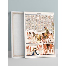 Egyptian Procession, Mısır Alayı Vintage Klasik Sanat Kanvas Tablo - Tuval Tablo