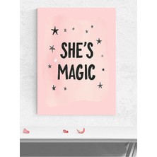 O Büyülü Kız Bebek Odası Kanvas Tablo, Kreş Çocuk Odası Tuval, Dekorasyon, Yenidoğan Hediye