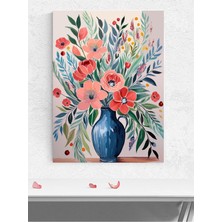 Floral Symphony, Çiçek Senfonisi, Suluboya Sanat Poster - Afiş - Dekoratif Duvar Poster