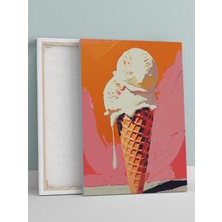 Sweet Melt, Tatlı Eritme Dondurma Soyut Sanat Mutfak Kanvas Tablo - Tuval Tablo
