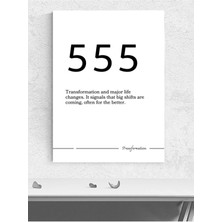 Transformation, 555 Dönüşüm Manifest, Olumlama, Mantra, Spiritüel, Meditasyon Poster, Afiş