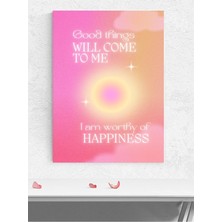 Radiant Wishes, Işıltılı Dilekler Manifest, Olumlama, Mantra, Spiritüel, Meditasyon Poster, Afiş