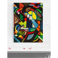 Chromatic Echo, Renkli Yankı Kübizm Sanatsal Poster - Afiş - Dekorasyon