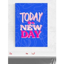 New Day Vibes, Yeni Gün Duygusu Motivasyon Poster - Afiş - Ofis, Çalışma Odası Dekorasyon