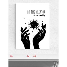 Creator’s Embrace, Yaratıcının Kucağı Manifest, Olumlama, Mantra, Spiritüel, Meditasyon Poster, Afiş