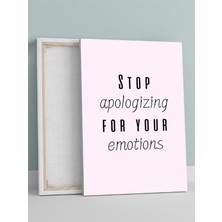 Own Your Feelings, Duygularını Kucakla Motivasyon Kanvas Tablo, Tuval, Ofis,çalışma Odası Dekorasyon