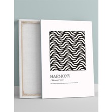 Harmony, Uyum Tipografik Kelime Sanatı Kanvas Tablo - Tuval Tablo, Sanatsal Dekorasyon