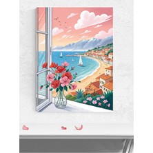 Window To The Coast, Sahile Açılan Pencere, Sanat Deniz Manzaralı Poster - Afiş - Dekoratif Duvar