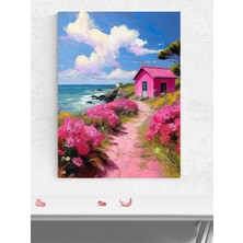Pink Pathway, Pembe Yol Manzara Sanatı Sanatsal Poster - Afiş - Dekorasyon