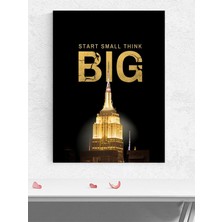 Empire Küçük Başla, Büyük Düşün Motivasyon Poster - Afiş - Ofis, Çalışma Odası Dekorasyon