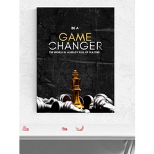 Game Changer, Oyun Değiştirici Motivasyon Poster - Afiş - Ofis, Çalışma Odası Dekorasyon