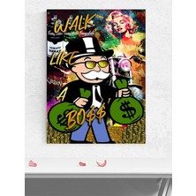Walk Boss, Patron Gibi Yürü, Zengin Baba Motivasyon Poster - Afiş - Ofis,çalışma Odası Dekorasyon